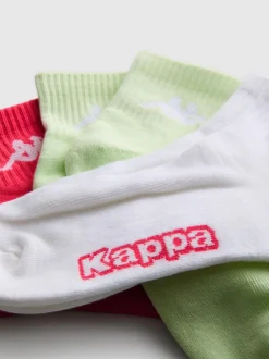 Viertellange „Kappa“ Crew-Socken mit hohem Baumwollanteil, 3er-Pack