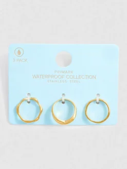 Wasserfeste Ringe in verschiedenen Designs, 3er-Pack