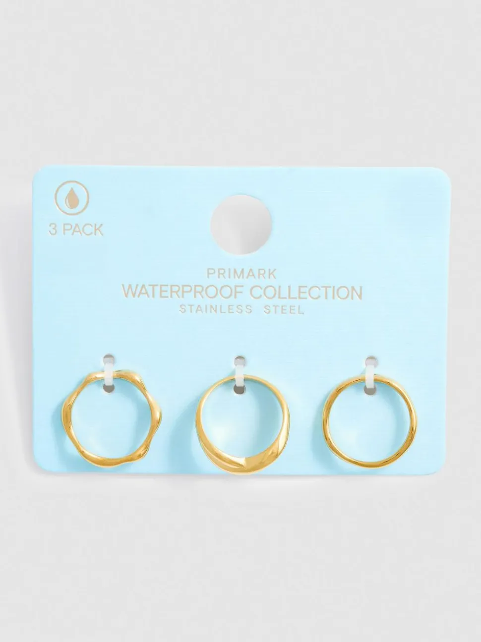 Wasserfeste Ringe in verschiedenen Designs, 3er-Pack