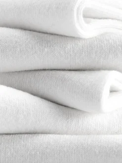 Weiße Crew-Socken, 5er-Pack