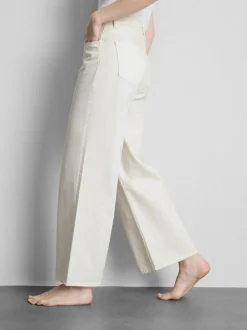 Weite Baumwoll-Jeans mit mittlerer Leibhöhe
