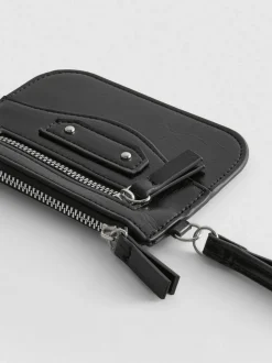Wristlet-Tasche in Lackoptik