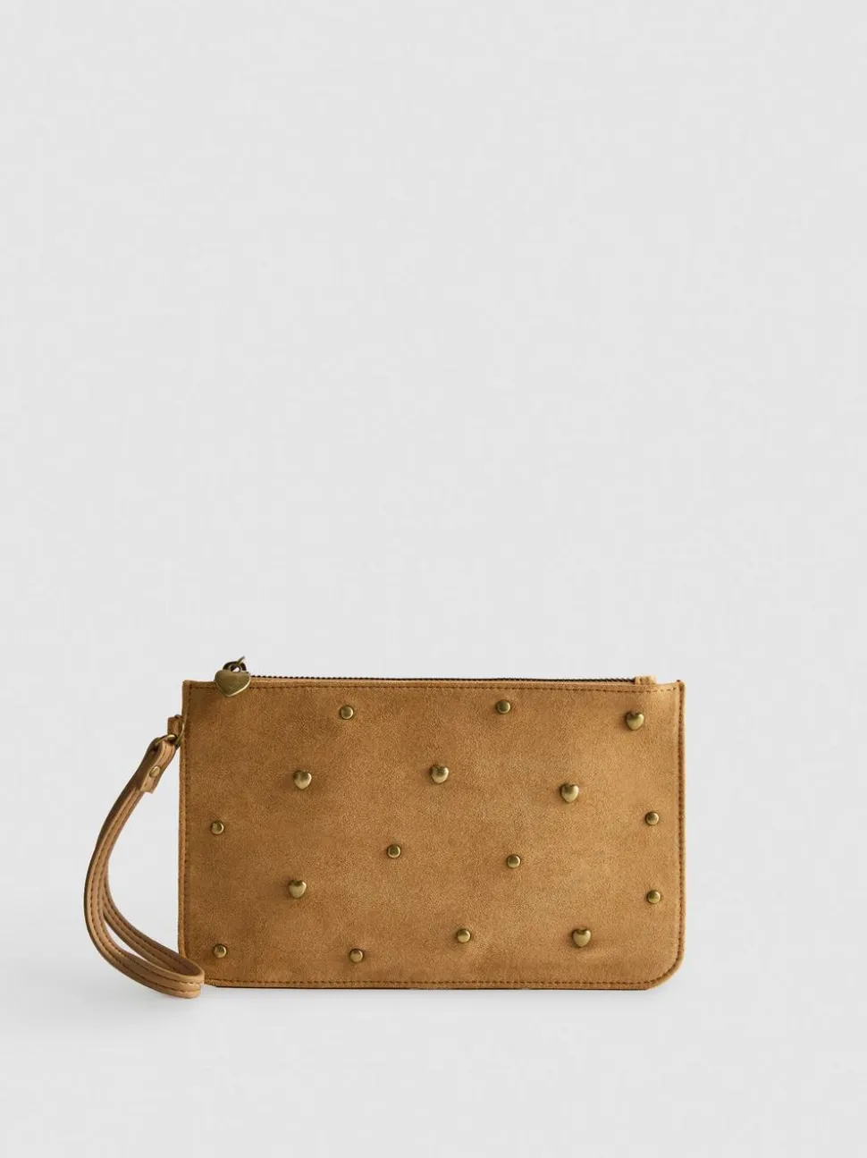 Wristlet-Tasche mit Herznieten
