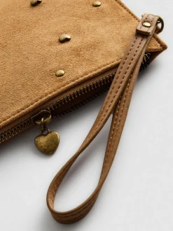 Wristlet-Tasche mit Herznieten