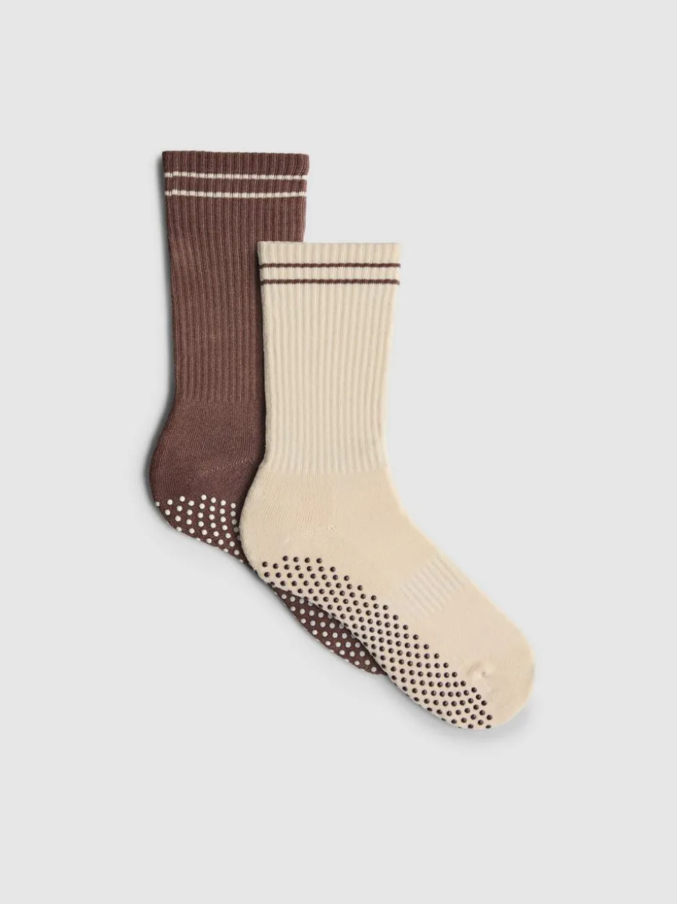 Yoga Active-Crew-Socken mit hohem Baumwollanteil, 2er-Pack