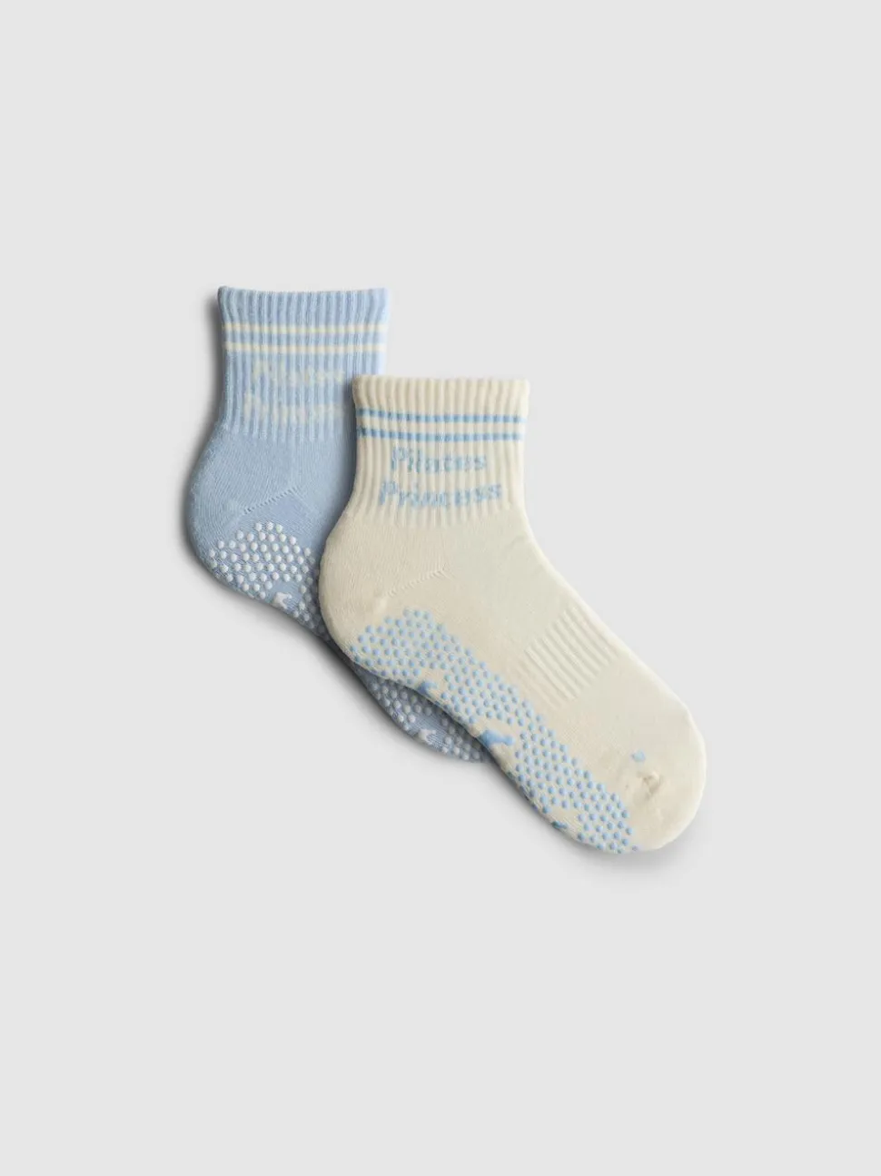 Yoga-Crew-Socken in Viertellänge, 2er-Pack