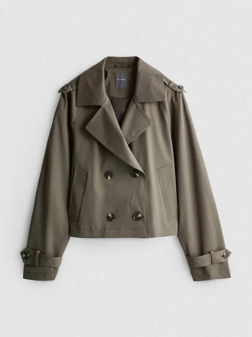 Zweireihiger, gerade geschnittener Trenchcoat