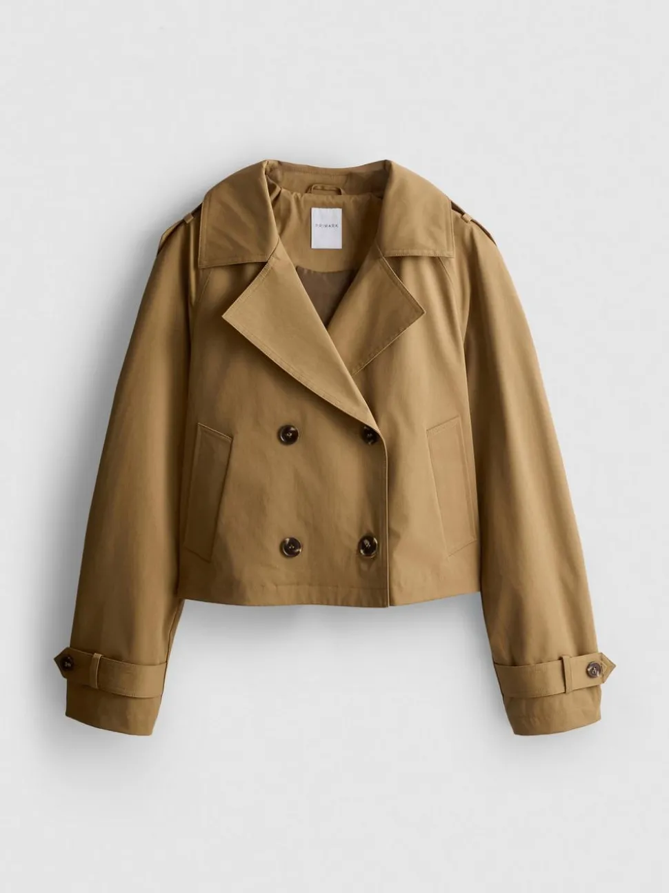 Zweireihiger, gerade geschnittener Trenchcoat